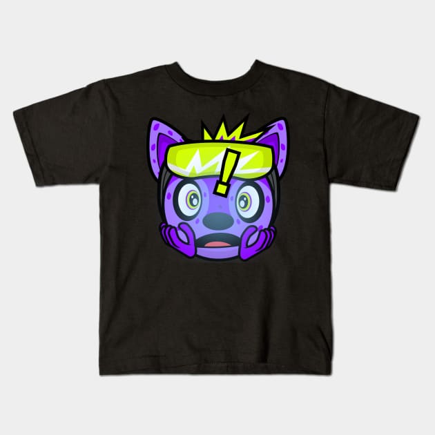 SHOCKED HYPER HYENA Kids T-Shirt by MOULE